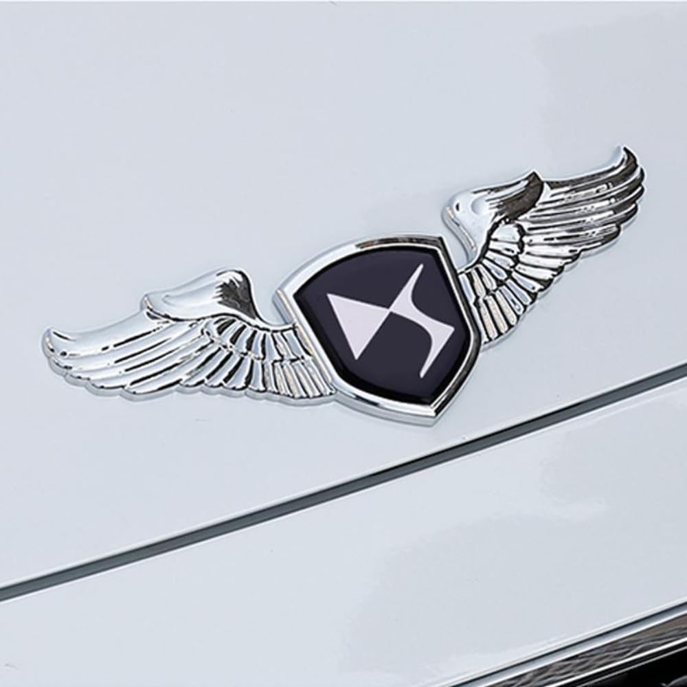Auto Logo Modifikation Aufkleber für DS DS4S DS5 DS5LS DS6, Auto-Aufkleber Auto-Emblem Karosserie-Dekoration Logo-Styling Aufkleber Logo,B von SANSANS