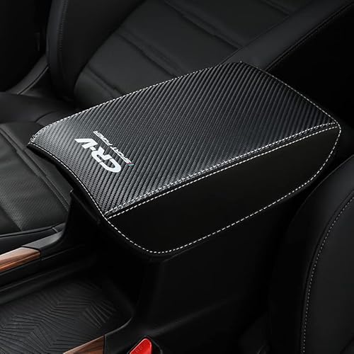 SANSANS Mittelarmlehne Abdeckung für Honda CRV 2017-2022, Armlehnen Box Mittelkonsole Schutz Kastendeckel Armlehnenkissen Armrest Cover, Schwarz, Hochwertige Materialien, Memory-Schaum von SANSANS