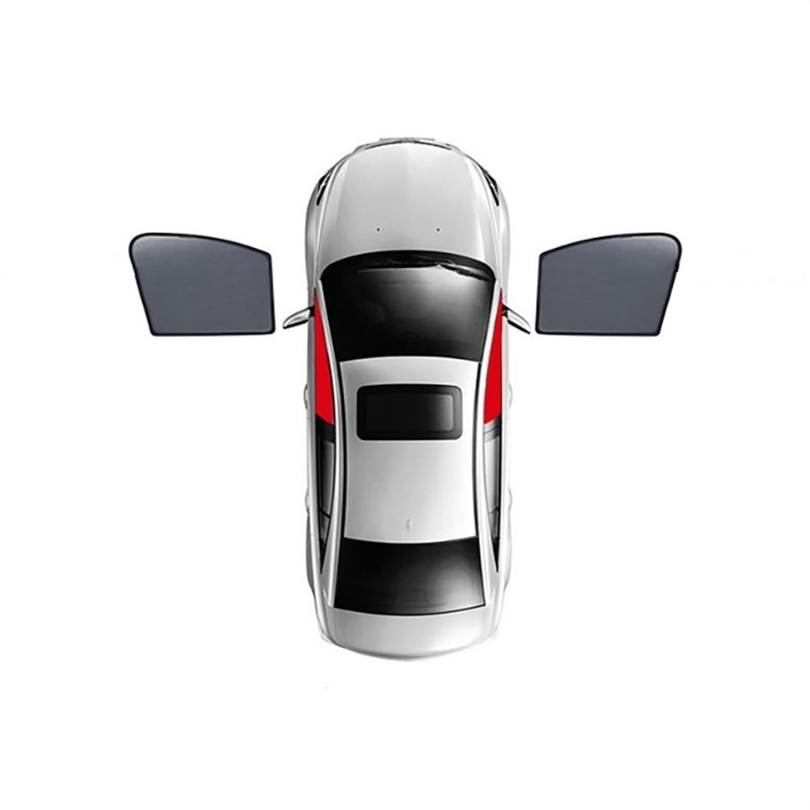Sonnenschutz Auto Baby für Audi A4L(B9) 2016-, Sonnenblende Sonnenschutz Auto Seitenscheibe UV-Schutz Hitzeschutz Kinder Seitenscheibe Heckscheibe,2pcs Front Window von SANSANS