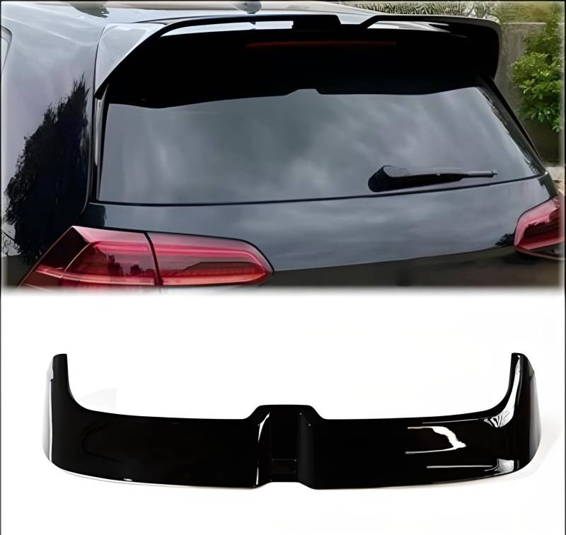 Heckspoiler für Golf 7 7.5 GTI GTD R R-Line 2013-2019,ABS Material Spoiler Auto Heckflügel Dachspoilerflügel Heckflügel Lippe Auto Tuning von SANSHAOS