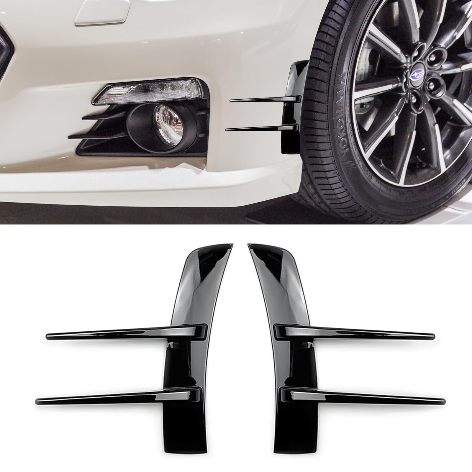 SANSHAOS Auto Frontstoßstange Lippe Splitter für Hyundai Tucson 3 (III) TL I 2015-2018, ABS Frontspoile Auto Frontschürze Lip Bodykit von SANSHAOS