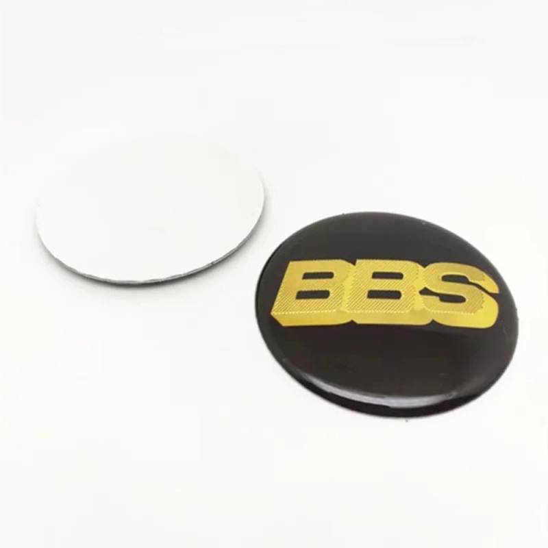 SANSHAOS Radnabenabdeckung Aufkleber Logo Radnabenkappen Zentralabdeckung Abzeichen für BBS 60MM 70MM, Nabendeckel Staubdicht Wasserdicht, 4 Stück,60MM-D von SANSHAOS