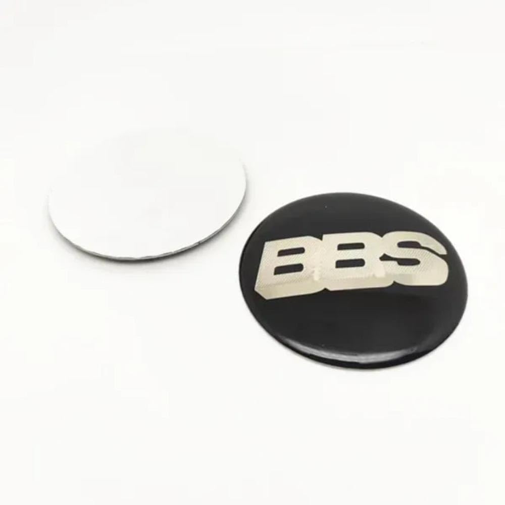 SANSHAOS Radnabenabdeckung Aufkleber Logo Radnabenkappen Zentralabdeckung Abzeichen für BBS 60MM 70MM, Nabendeckel Staubdicht Wasserdicht, 4 Stück,60MM-E von SANSHAOS