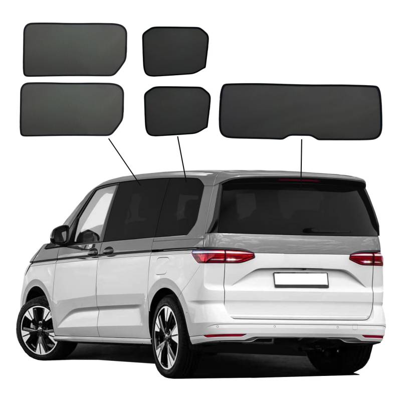 SANSHAOS Sonnenschutz Auto Fenster Sonnenblende für VW T7 2021-, UV-Schutz Hitzereduktion Verdunkelung Vorhang Sichtschutz von SANSHAOS