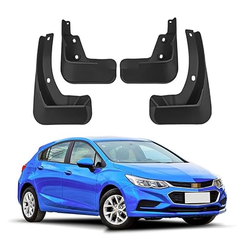 4Stücke Auto Schmutzfänger für Chevrolet Cruze Hatchback 2017-2018, KotflüGel Anti-Schmutz Abdeckung Car Splash Guard Screw Hole Design Car Styling Dekorationszubehör von SANSHAOWUDI