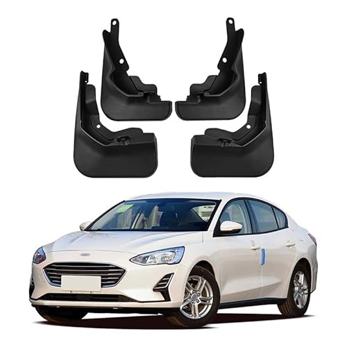 4Stücke Auto Schmutzfänger für Ford Focus Saloon 2018-2020, KotflüGel Anti-Schmutz Abdeckung Car Splash Guard Screw Hole Design Car Styling Dekorationszubehör von SANSHAOWUDI