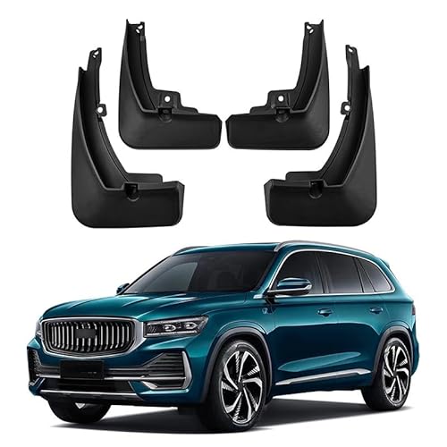 4Stücke Auto Schmutzfänger für Geely Xingyue L Monjaro 2021, KotflüGel Anti-Schmutz Abdeckung Car Splash Guard Screw Hole Design Car Styling Dekorationszubehör von SANSHAOWUDI