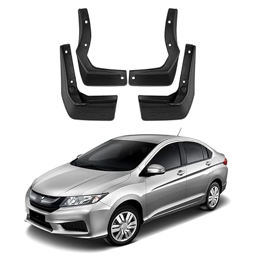 4Stücke Auto Schmutzfänger für Honda City 2015-2020, KotflüGel Anti-Schmutz Abdeckung Car Splash Guard Screw Hole Design Car Styling Dekorationszubehör von SANSHAOWUDI