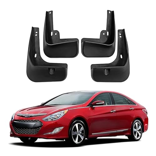 4Stücke Auto Schmutzfänger für Hyundai Sonata 8th Generation 2011-2014, KotflüGel Anti-Schmutz Abdeckung Car Splash Guard Screw Hole Design Car Styling Dekorationszubehör von SANSHAOWUDI