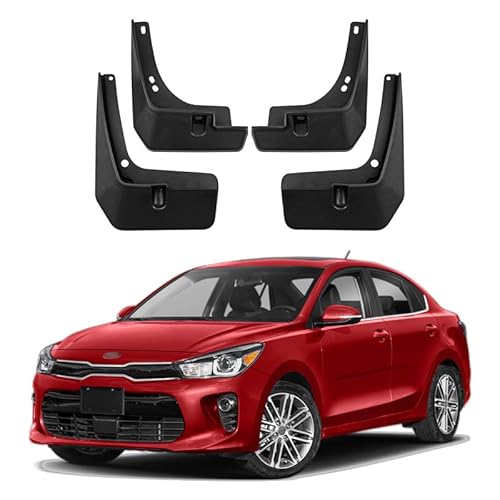 4Stücke Auto Schmutzfänger für Kia K2 Rio 2017-2023, KotflüGel Anti-Schmutz Abdeckung Car Splash Guard Screw Hole Design Car Styling Dekorationszubehör von SANSHAOWUDI