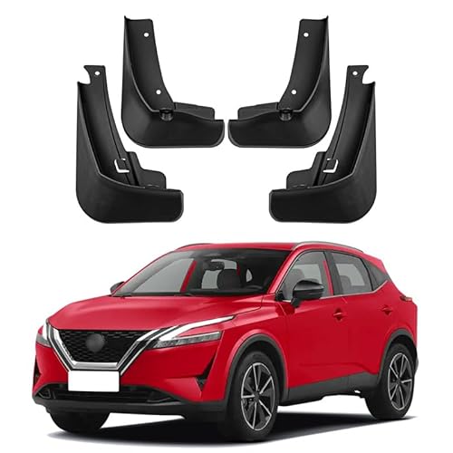 4Stücke Auto Schmutzfänger für Nissan Qashqai 2023, KotflüGel Anti-Schmutz Abdeckung Car Splash Guard Screw Hole Design Car Styling Dekorationszubehör von SANSHAOWUDI