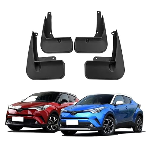 4Stücke Auto Schmutzfänger für Toyota C-HR Now 2017-2023, KotflüGel Anti-Schmutz Abdeckung Car Splash Guard Screw Hole Design Car Styling Dekorationszubehör von SANSHAOWUDI