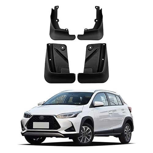 4Stücke Auto Schmutzfänger für Toyota Yaris X 2020-2023, KotflüGel Anti-Schmutz Abdeckung Car Splash Guard Screw Hole Design Car Styling Dekorationszubehör von SANSHAOWUDI