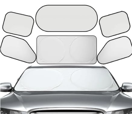 Auto mit UV Schutz und Wärmeisolationsfilm Faltbar Fensterschutz Komplett Set für Ford Ranger III Super Cab 2019-2022, Auto Sonnenblende Sonnenschutz Auto Kinder mit UV-Schutz,B von SANSHAOWUDI