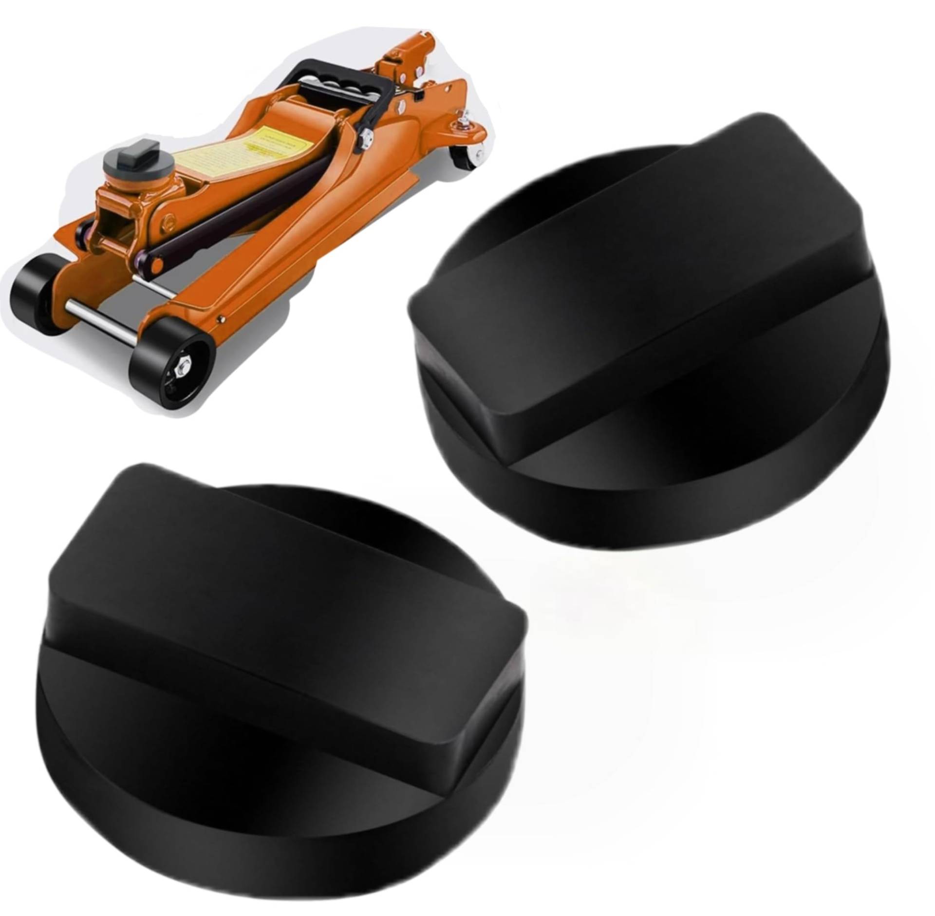 Wagenheber Gummiauflage 2 Stück für BMW Serie, Wagenheber Pad Adapter zum Heben, 130 mm Gummi Jack Pad Rahmen Schienenschutz, Universal Jack Block für BMW 1-7 Serie, X3 X4 X5 X6, Mini Cooper von SANTUO