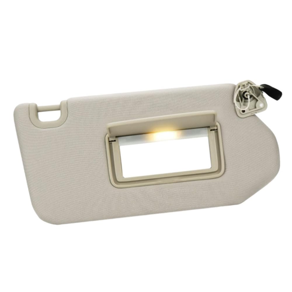 SANWAN Auto Innenraum Sonnenblende Panel mit Spiegel und Licht ersetzen, Auto Sonnenblende 96401-9PB0A 96400-9PB0A Kompatibel mit Infiniti QX60 2014-2017 Beige Rechts von SANWAN