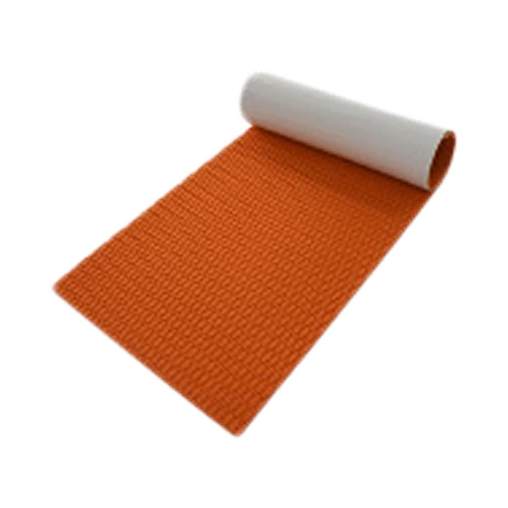 SANWAN Bootsbodenbelag EVA-Schaum-Terrassenfolie, Marineteppich, Orange, 2400 x 300 x 5 mm, selbstklebendes Material für Motorboot, Wohnmobil, Yacht, Diamantstruktur, rutschfester Bootsboden von SANWAN