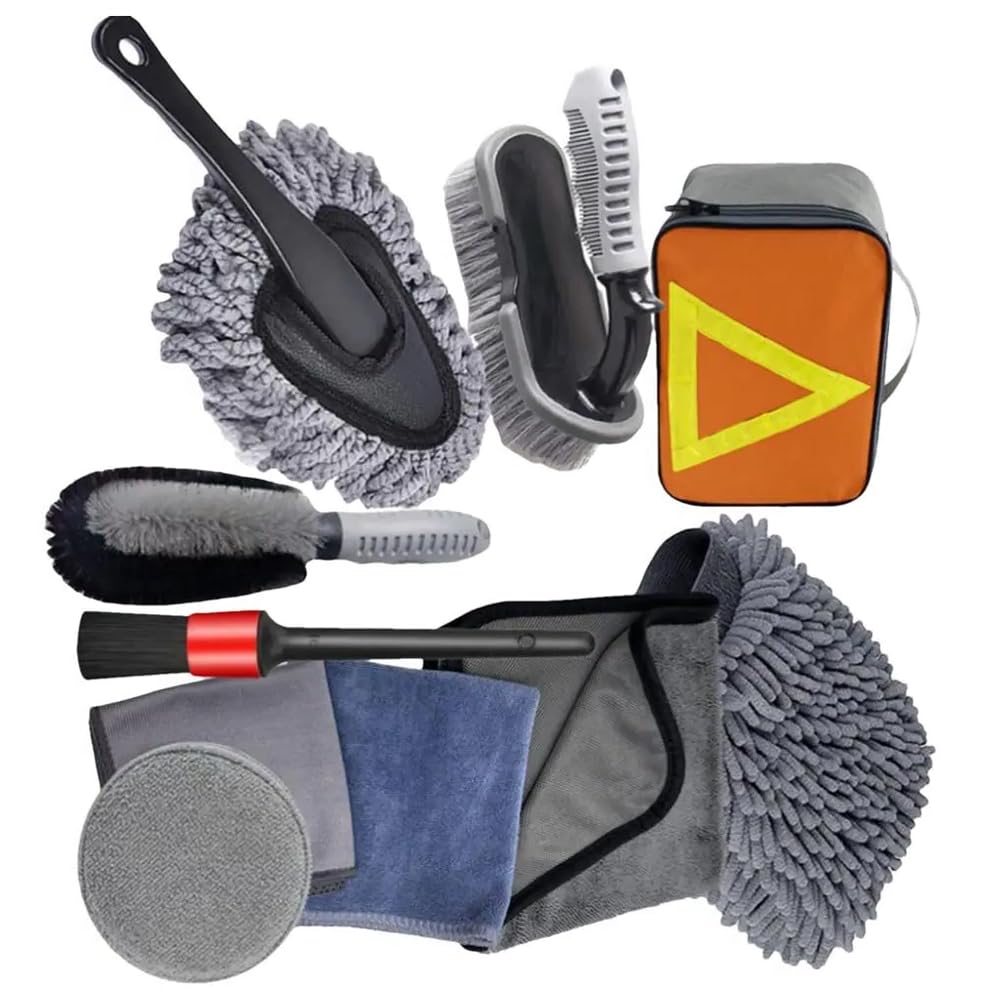 SANWAN Car Detailing Brush Set, Auto Wash Cleaning Brushes Kit, Car Wash Kit von SANWAN