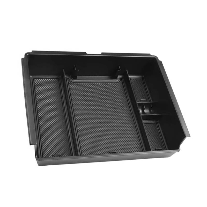 SANWAN Schwarz Auto Mittelkonsole Organizer Aufbewahrungsbox Zubehör Mittelkonsole Organizer Tablett Innenraum Aufbewahrungsbox Zubehör Kompatibel mit Chevy Silverado von SANWAN