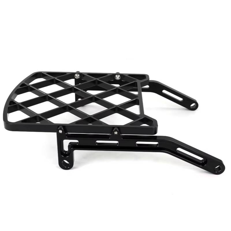 SAQIYEU Motorrad GepäCkträGer Für CRF300L 2021 2022 2023 2024 Motorrad Gepäck Unterstützung Rack Top Fall Hinten Träger Unterstützung Halterung Verlängerung Stahl(Black) von SAQIYEU