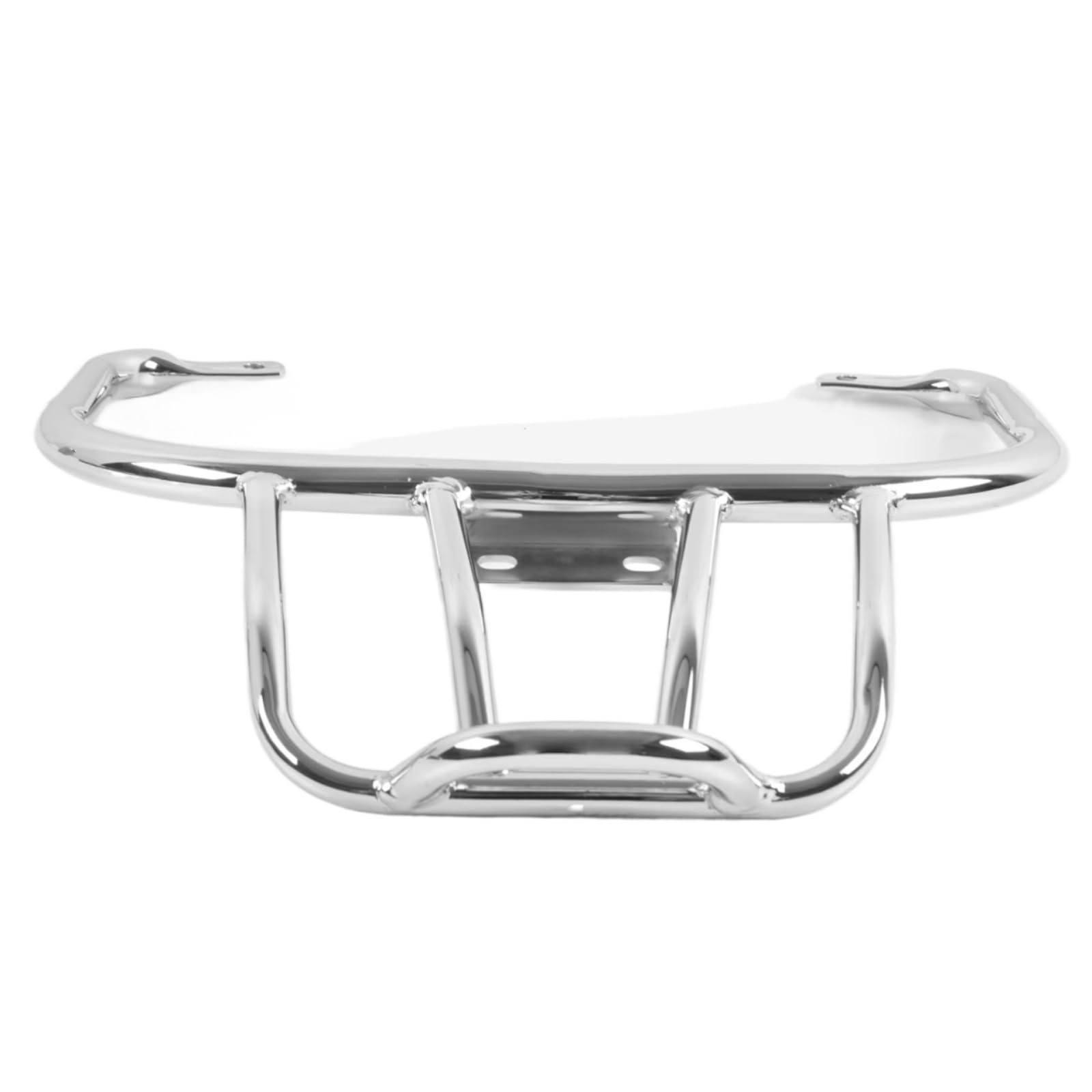 SAQIYEU Motorrad GepäCkträGer Kompatibel Mit Vespa Für Sprint 150 2016–2021 Für Primavera 125 150 2014–2022 Motorrad-Hinterhalterung Beifahrer-Lenker Tasche Bücherregal(Chrome) von SAQIYEU