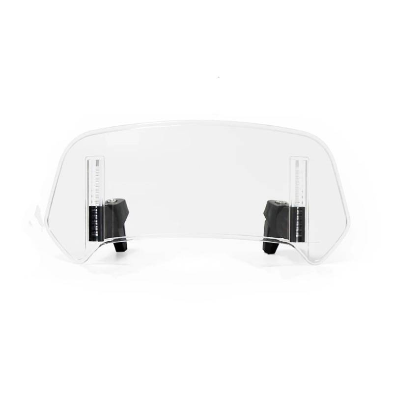 SAQIYEU Motorrad Windschild Für F850GS Für F750GS Für 1250GS Für 1250LC Motorrad Universal Windschutzscheibenverlängerung Einstellbare Spoiler Clamp-On Motorräder Deflektor(Transparent,Big) von SAQIYEU