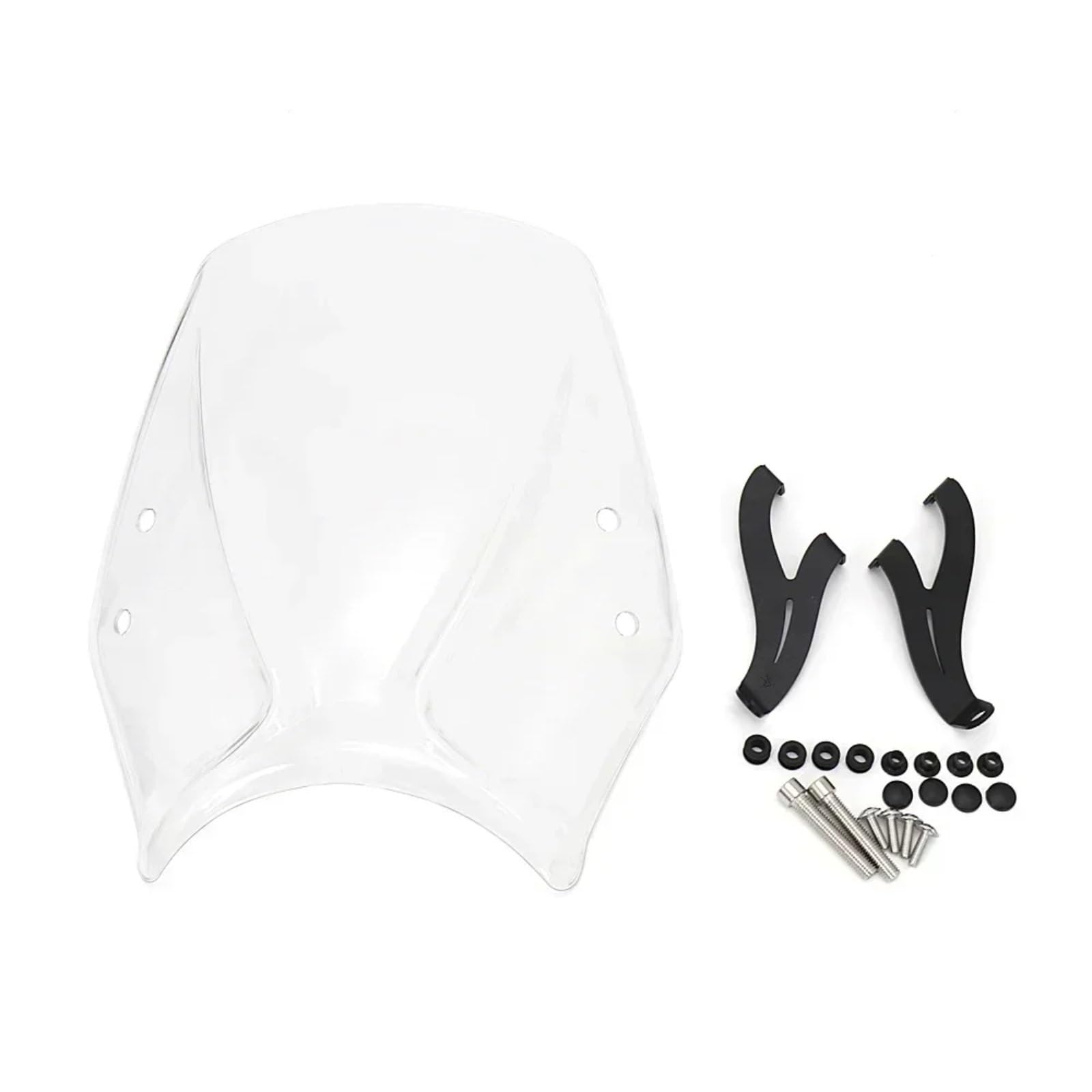 SAQIYEU Motorrad Windschild Für Trident660 2021 2022 Motorrad Windschutzscheibe Zubehör Windschutzscheibe Schallwand Air Windabweiser Motorrad Windschutzscheibe Spoiler(Transparent) von SAQIYEU