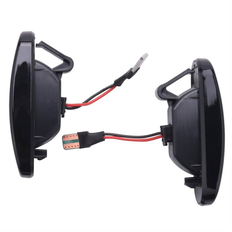 SAQIYEU Rückspiegel Blinke Lampe Kompatibel Mit FIAT Für Abarth Für Punto Für Grande Für Panda 199 Für Doblo Autoseitenmarkierungen Fließende Anzeige Dynamische Signallampe 51942933 von SAQIYEU