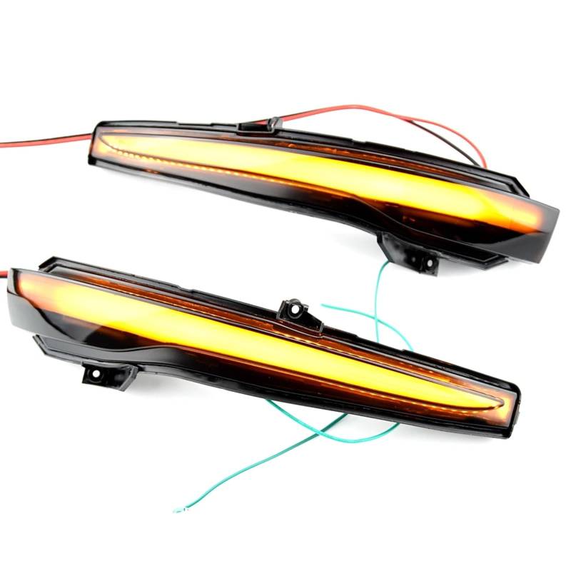 SAQIYEU Rückspiegel Blinke Lampe Kompatibel Mit Mercedes Für Benz Für CES GLC Für W205 X253 W213 W222 V-Klasse W447 Dynamischer Blinker Sequentielle Seitenspiegel-Kontrollleuchte(Yellow) von SAQIYEU