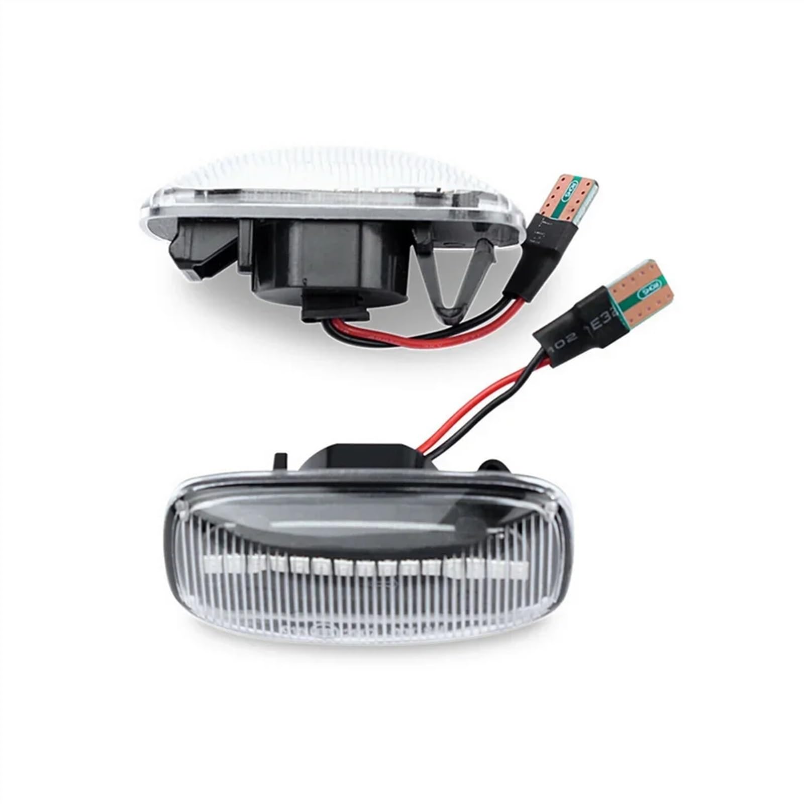 SAQIYEU Rückspiegel Blinke Lampe Kompatibel Mit Nissan Für Cefiro A32 1995-2000 Für Almera Für Maxima 2 Stück Dynamische Seitenmarkierungs-Blinkerleuchten Blinker-Repeater-Licht(Crystal Type) von SAQIYEU