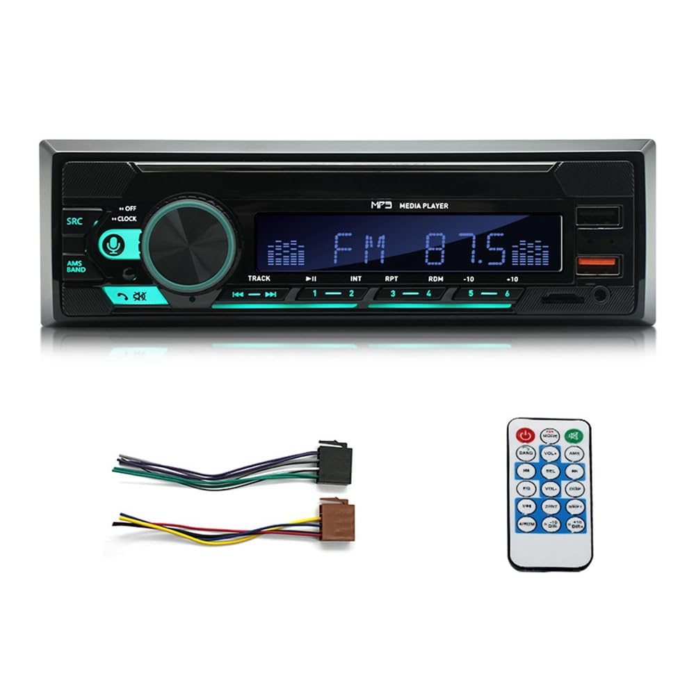 SAROAD 1 Satz Auto-Bluetooth-MP3-Player, Multifunktions-Plug-In-U-Disk-Autoradio + Mehrfarbenfunktion für das Auto von SAROAD