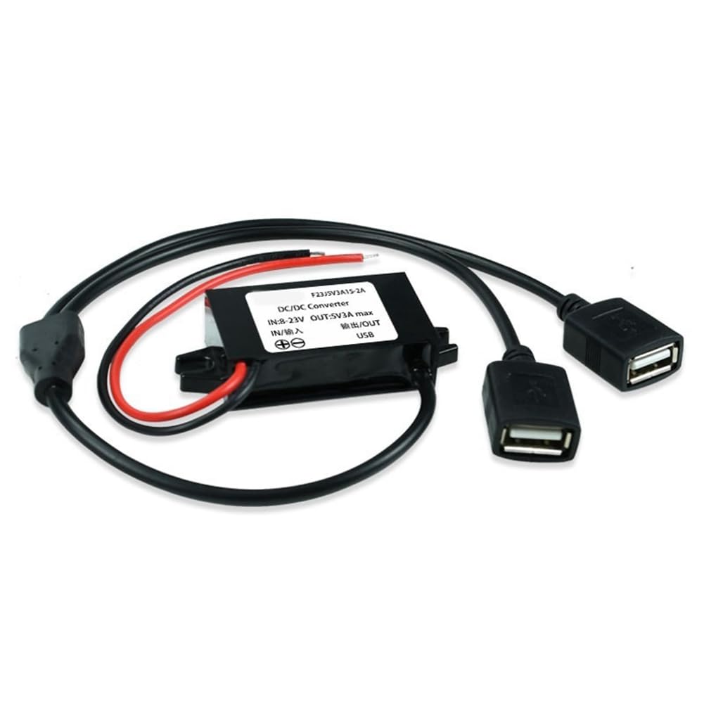 SAROAD 12V (8-23V) auf 5V 3A Buchse USB DC Auto Stromwandler Spannungsregler DC Modul Auto Motorrad Ladegerät Adapter Ersatz von SAROAD