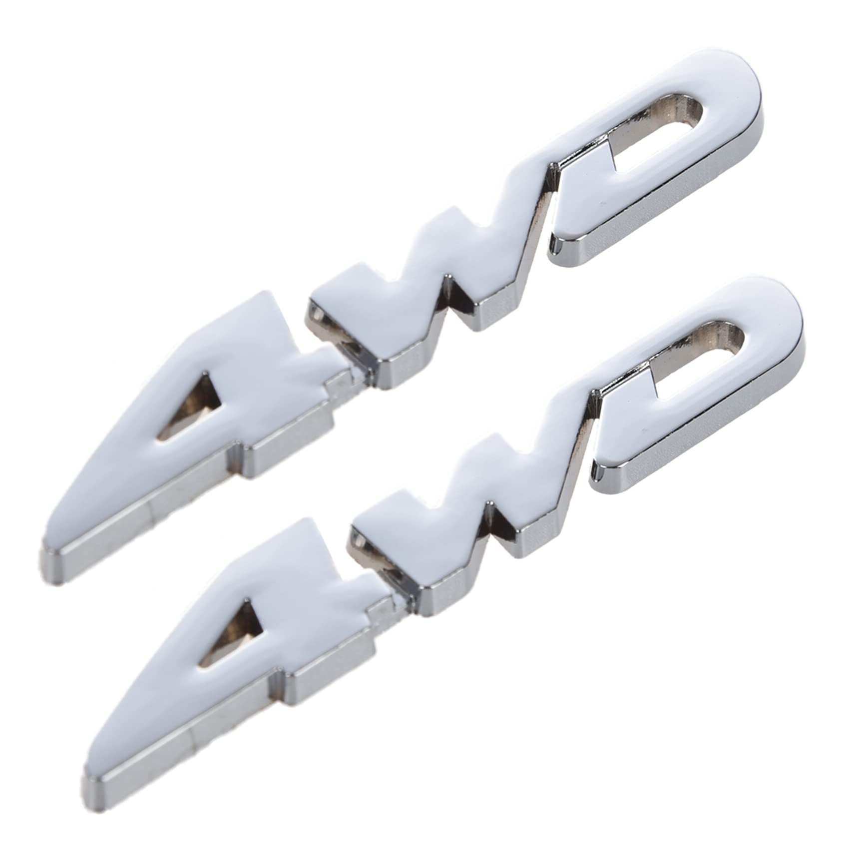 SAROAD 2X 4WD Displacement Auto Chrom Emblem Abzeichen Auto Aufkleber Logo von SAROAD