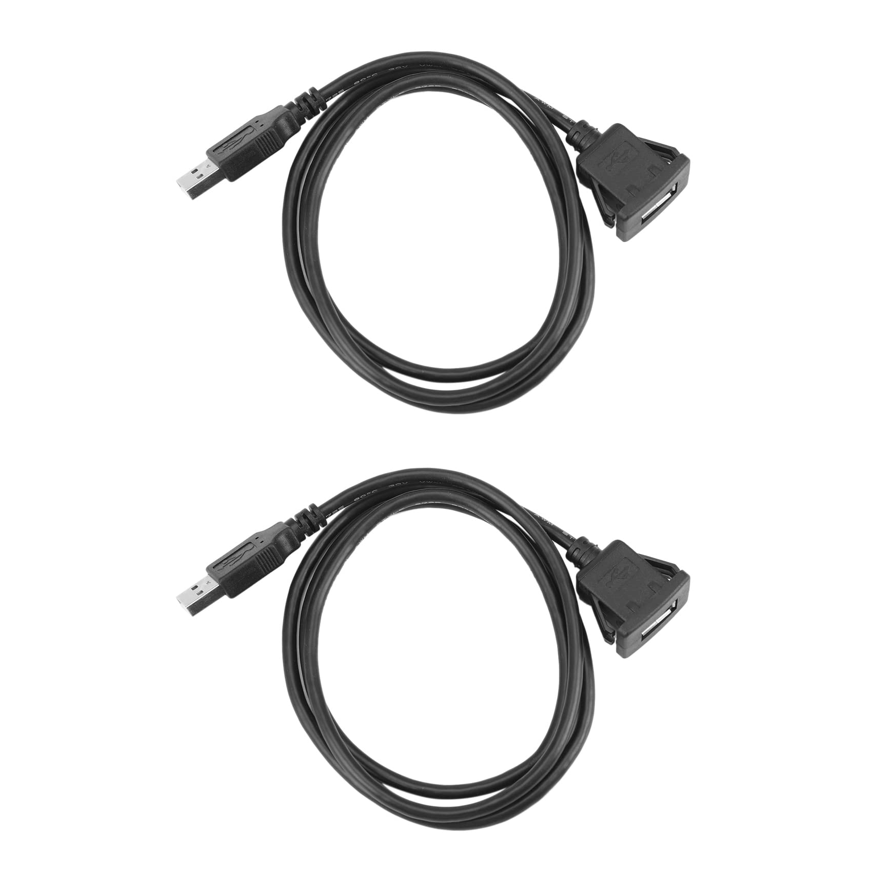 SAROAD 2X Auto Armaturenbrett Unterputz USB Stecker auf Buchse VerläNgerungskabel 1M von SAROAD