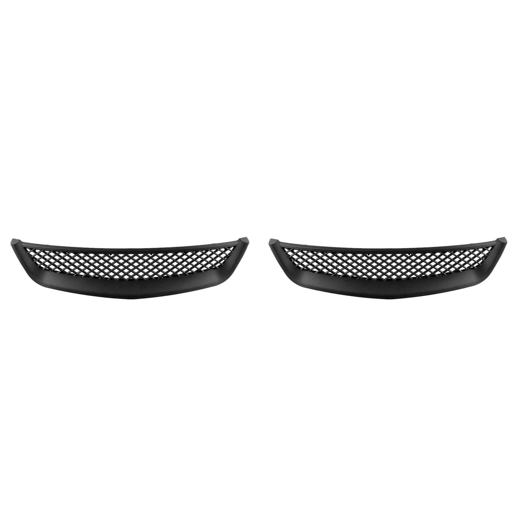 SAROAD 2X Schwarzes Netz ABS Front Haube Kühler Grill Grill für JDM Typ R 2001-2003 von SAROAD