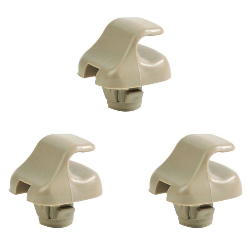 SAROAD 3 x Auto-Sonnenblenden-Halter, Antidazzele-Visier-Clips für -V Fit Accord Beige, 3 Stück von SAROAD