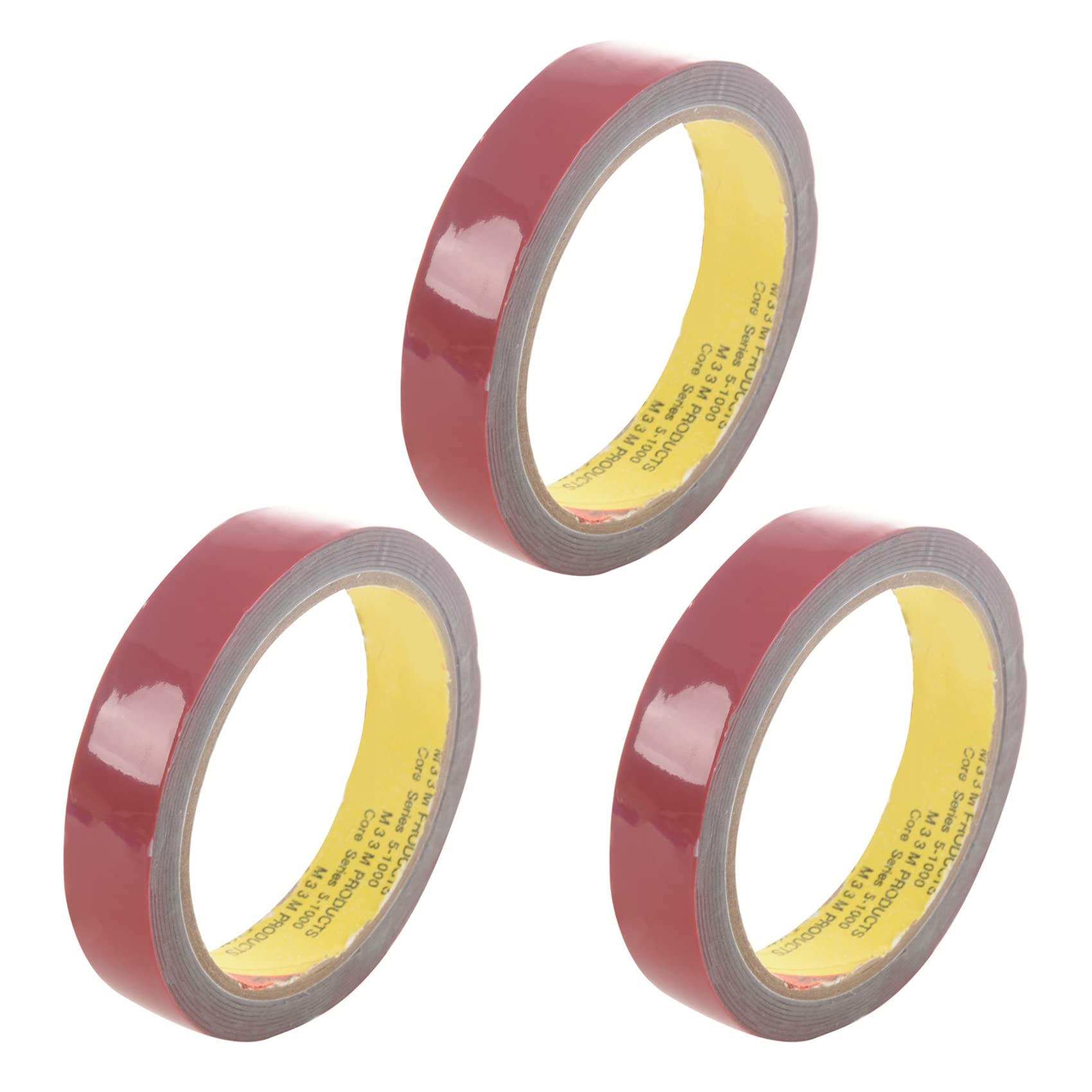 SAROAD 3X Dauerhafte Doppelseitige Super Klebrige Schaum-Bandrolle Für Fahrzeug-Auto, Rotes 20Mm X von SAROAD