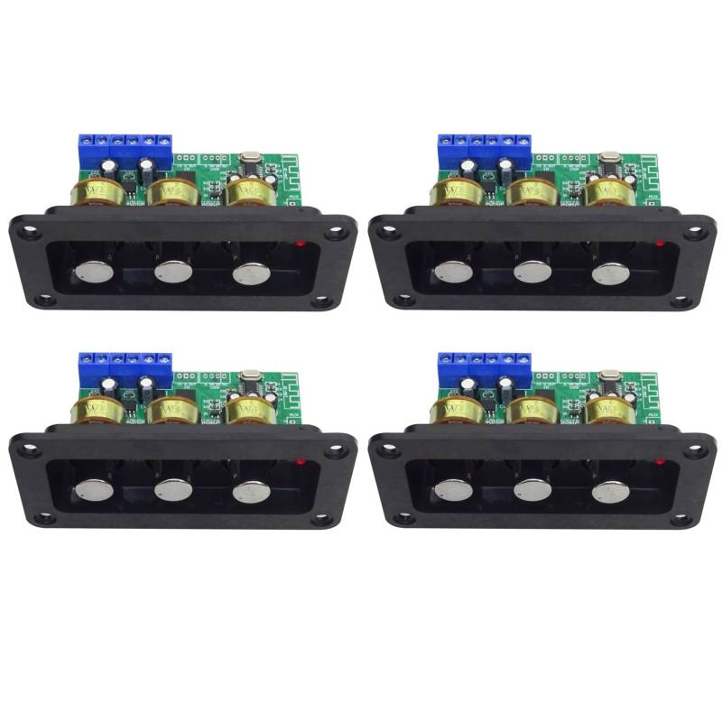 SAROAD 4X Bluetooth VerstäRker Power Audio Board 20Wx2 Stereo Amp Sound VerstäRker AUX U Disk Decoder HöHen Bass Einstellung von SAROAD