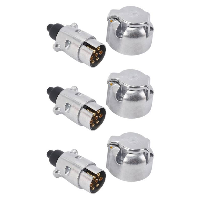 SAROAD 6X Anhänger Zubehör - 7 Poliger Anhänger Stecker, 12 V Dosen, Anhänger Kupplung von SAROAD