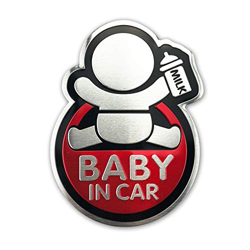 SAROAD Baby im Auto Aufkleber Baby EIN Bord Auto Aluminium Aufkleber für Fabia B. von SAROAD