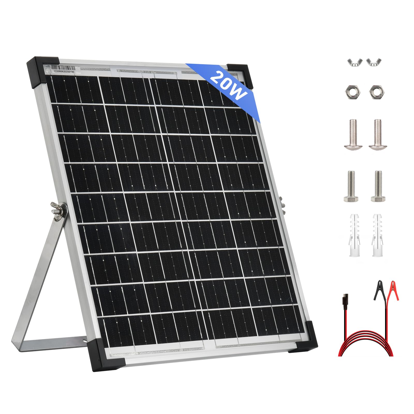 20W Solarpanel Hocheffizientes Modul PV Power Charger 12V Monokristallines Solarmodule für Häuser Camping RV Batterie und andere Off-Grid Anwendungen von SARONIC