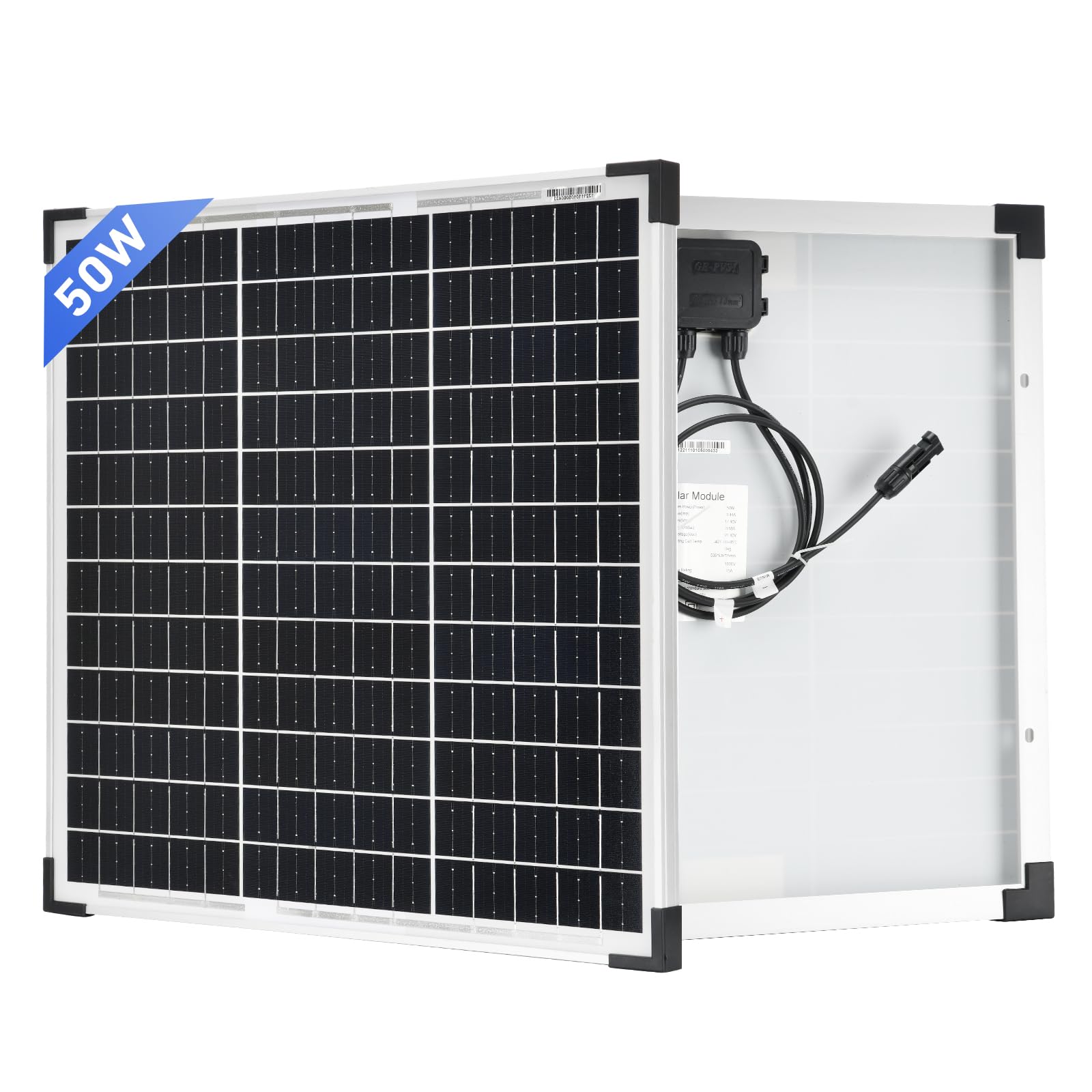 50W Monokristallines Solarmodul Hocheffizientes Modul PV Power Charger 12V Solarmodule für Häuser Camping RV Batterie und andere Off-Grid Anwendungen von SARONIC