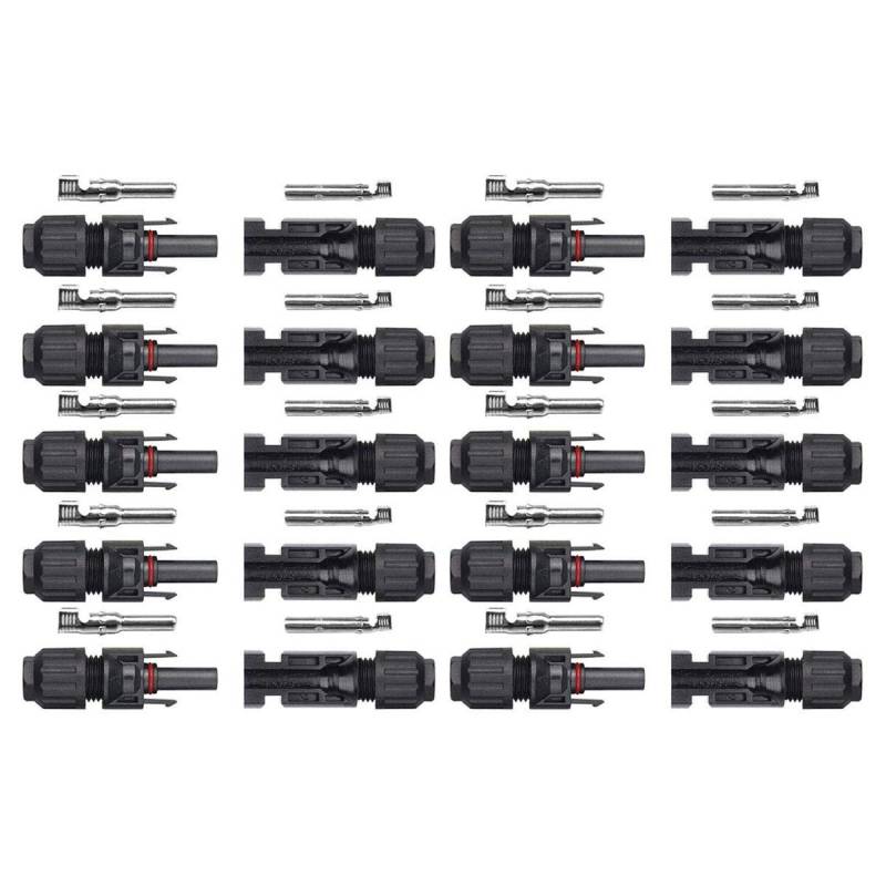 SARONIC 10 Paar Solar Stecker Set Stecker/Buchse für Photovoltaik-Solaranlage/Solarkabel von SARONIC