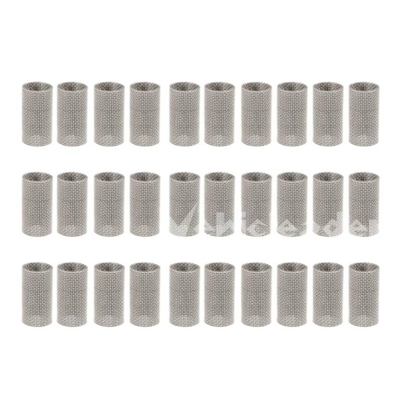 SASJQVMX 1/5/10/20/30Pcs Edelstahl Sieb Bildschirm Glow Plug Brenner Fit for Diesel Air Parkplatz Heate 252069100102(30Pcs) von SASJQVMX