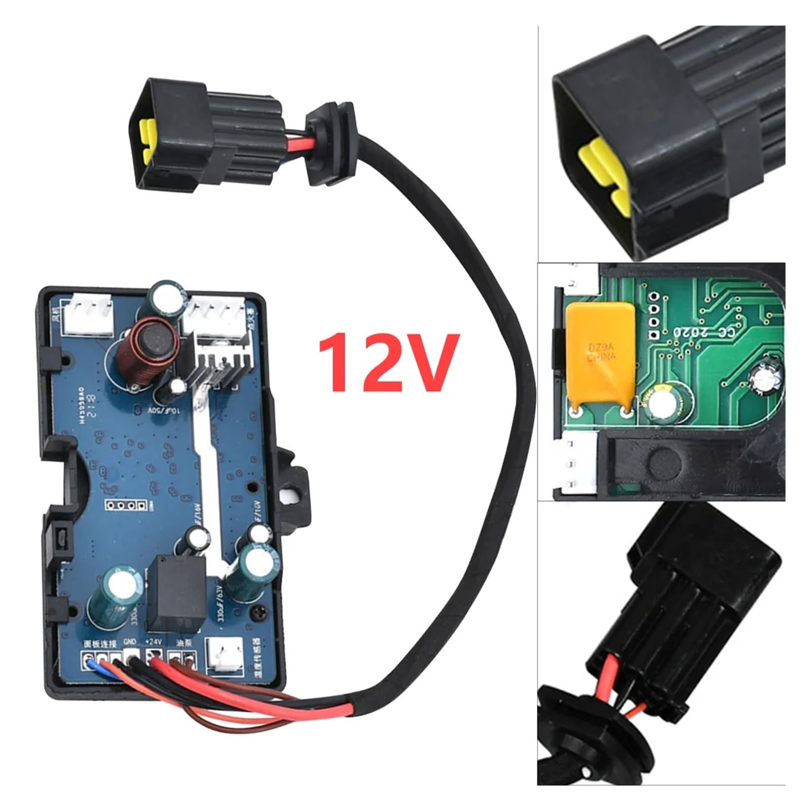 SASJQVMX 12/24 V Diesel-Lufterhitzer, LCD-Monitor, Schalter + Steuerplatine, Motherboard + Fernbedienung, ähnlich 3 kW, 5 kW, 8 kW(C 12V Board) von SASJQVMX