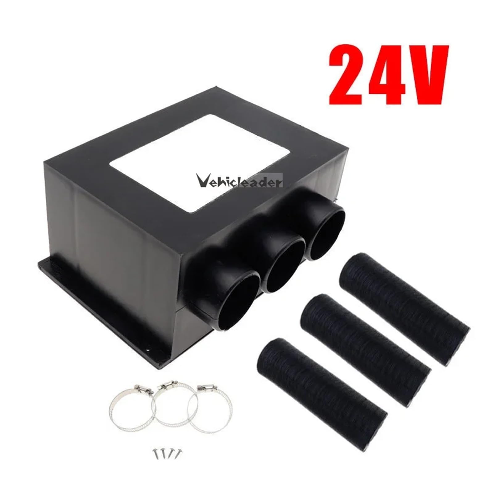 SASJQVMX 12V 24V Autoheizung Winter Auto Windschutzscheiben-Defroster Heizung Universal 3 Port Autoheizung Elektrogeräte Autozubehör(24V) von SASJQVMX