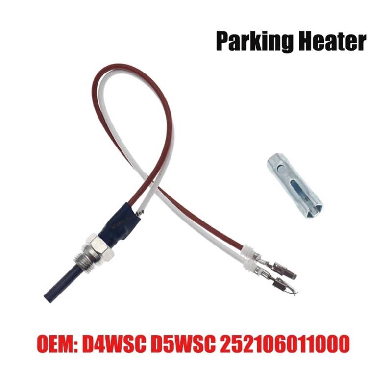 SASJQVMX 12V Auto Auto LKW Parkplatz Heizung Keramik Glow Pin Glow Plug + Schlüssel Passt D4WSC D5WSC(Assembly) von SASJQVMX