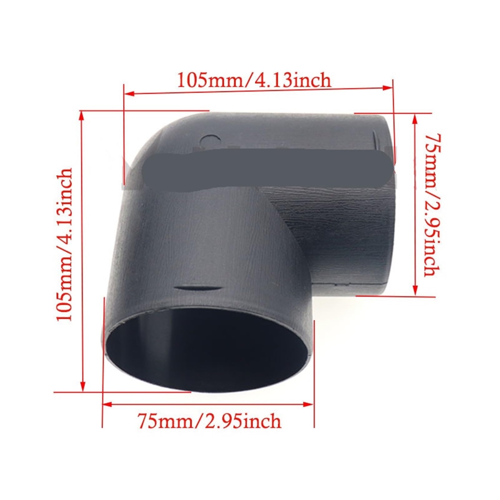 SASJQVMX 42/75/90 Mm Entlüftungsrohr, 90°-Winkelrohr, Auslass, Auspuffanschlüsse, Verbindungsstück, Passend Fit for Diesel-Standheizung(75mm) von SASJQVMX