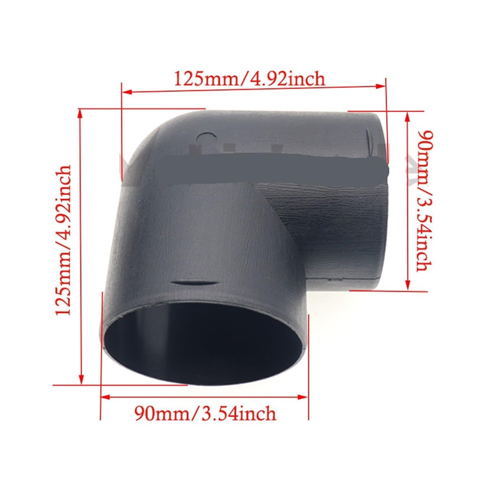 SASJQVMX 42/75/90 Mm Entlüftungsrohr, 90°-Winkelrohr, Auslass, Auspuffanschlüsse, Verbindungsstück, Passend Fit for Diesel-Standheizung(90mm) von SASJQVMX