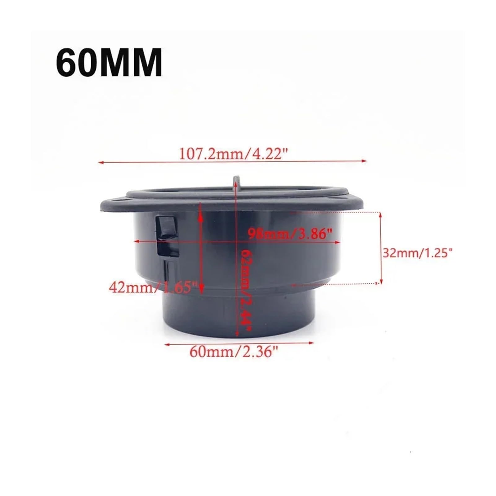 SASJQVMX 42mm/90mm/60mm/75mm Air Vent Ducting TYL Stück Ellenbogen Rohr Auslass Auspuff Stecker Joiner Fit for Diesel Standheizung(Blue) von SASJQVMX